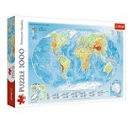 Puzzle 1000 piese - Harta Fizica a Lumii