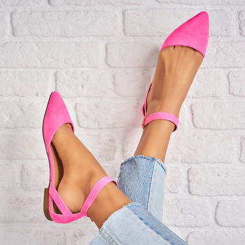 Pantofi dama casual Fucsia din Piele Ecologica Intoarsa Natalya A955
