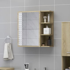 vidaXL Dulap baie cu oglinda stejar Sonoma 62 5x20 5x64 cm PAL