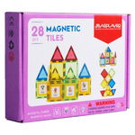 Set de constructie magnetic 3D cu 28 piese, 3 ani+, Magplayer