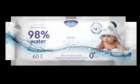 Servetele umede 98% Water 60buc, LULI BABY CARE, Naturelle