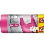 Saci menajeri Fino premium, colorati&parfumati, cu manere, 110l, 10 buc