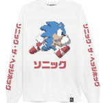 Bluza de bumbac organic cu model Sega Arcade Text Oversized 5421, Recovered