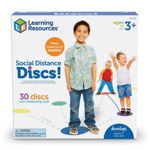 Discuri colorate - Distantare sociala, Learning Resources, 2-3 ani +, Learning Resources