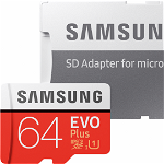 MICROSDXC EVO 64GB CL10 UHS1 W/ AD SM, Samsung
