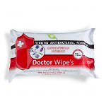 Servetele umede antibacteriene Doctor Wipe's, 72 bucati, Doctor Wipes