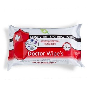 Servetele umede antibacteriene Doctor Wipe's, 72 bucati, doctor wipes-r2
