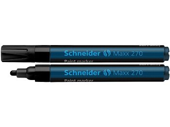 Marker Vopsea Schneider Maxx 270 1 - 3 mm Varf Rotund - Verde, Schneider