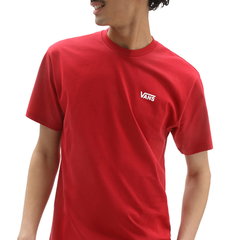 Tricou cu decolteu la baza gatului si imprimeu logo Left
