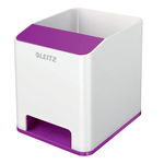 Suport de creioane Leitz WOW, alb-violet, Leitz