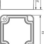 STRONG cutie ermetică n / t 51x49x36mm IP67 PHP gri 116 (62116), Elektro-Plast