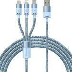 Cablu Baseus 3in1 USB-A la USB-C/microUSB/Lightning