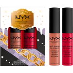 NYX Professional Makeup Limited Edition Xmass 2022 Mrs Claus Oh Deer Soft Matte Lip Cream Set set îngrijire buze