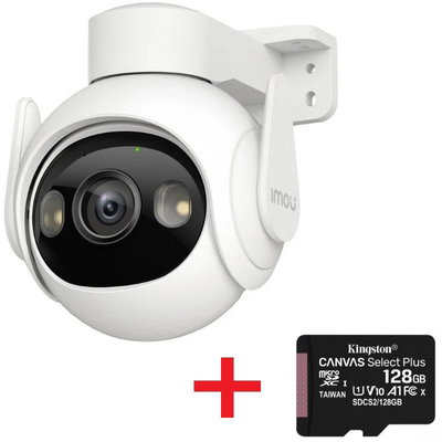 Kit Camera IMOU Cruiser 2, 5MP 3K, 3.6mm si card microSD cadou, IPC-GS7EP-5M0WE+MICROSD64-IMOU