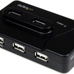 Hub USB Startech ST7320USBC, 6x USB 3.2 gen 1, 4x USB 2.0 (Negru), Startech