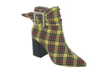 Incaltaminte Femei Blue by Betsey Johnson Betsey Johnson Millburn Yellow Plaid, Blue by Betsey Johnson