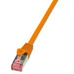 LOGILINK - Patchcord Cablu Cat.6 S/FTP PIMF PrimeLine 3,00m, portocaliu, Logilink