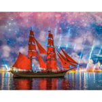 Puzzle Castorland - Red Frigate, 1.000 piese (104482), Castorland