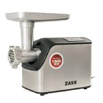 Masina de tocat Zass ZMG 07, 1800W, Cutit Otel Inoxidabil, Acesoriu de rosii inclus, Silver