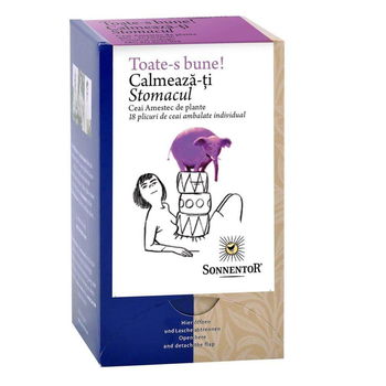 Ceai 'Toate-s bune!' Calmeaza-ti Stomacul Sonnentor, bio, 18 plicuri, Sonnentor