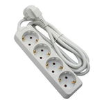 Prelungitor Strohm SM-4P-5M-WH-1.5MMP, 3x1.5mm, 4 x Schuko, 3500 W, 5m (Alb)