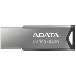 STICK USB A-DATA USB FLASH DRIVE ADATA 64GB, UV350, USB 3.2, GRI AUV350-64G-RBK