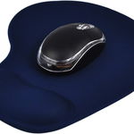 Covoras pentru mouse TRIXES, textil/cauciuc, albastru inchis, 23,5 x 19 cm, 