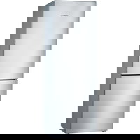 BOSCH Combina frigorifica Bosch KGV36VLEA, 308 l, Clasa E, LowFrost, Iluminare LED, H 186 cm, Inox, BOSCH