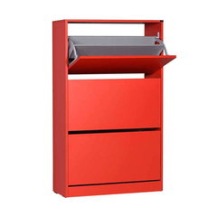 Pantofar Adore 3 compartimente capacitate 18 perechi incaltaminte Alb 73x119x26 cm