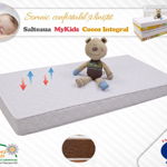 Saltea MyKids Fibra De Cocos Integral 140x70x10 Husa Bumbac Matlasat