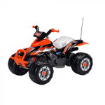 ATV Peg Perego Corral T-Rex, 12V, 3 ani +, Portocaliu Negru, Peg Perego