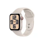 Apple Apple Watch SE (2023), GPS, Cellular, Carcasa Starlight Aluminium 40mm, Starlight Sport Band - S/M, Apple