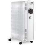 Calorifer cu ulei Kumtel KUM-1240S Alb, 2500 W, 3 trepte , Pana la 30m², Termostat, Alb, Kumtel