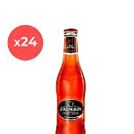 Bax 24 bucati bere rosie Strongbow Red Berries, 4.5% alc., 0.33L, sticla, Romania
