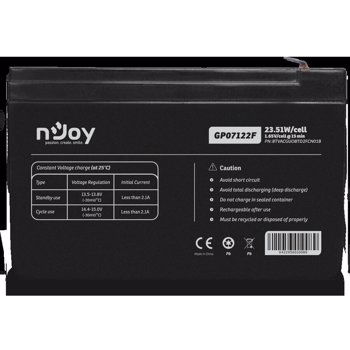 Acumulator nJoy GP07122F 12V 7A 23.1W VRLA Borne T2 btvacguobtd2fcn01b