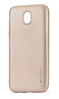 Husa Samsung Galaxy J3 (2017) Meleovo Silicon Soft Slim Gold (aspect mat), Meleovo