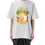 MSGM Cat graphic print T-shirt Grey