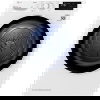 Uscator de rufe RH80V3AV6N, Pompa de caldura, 8 kg, 14 programe, Clasa A++, Dual Inverter, Auto-curatare condensator, Eco Hybrid, Alb, LG