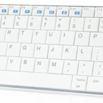 Tastatura SMART Rii Mini tastatura bluetooth ultra slim 5.8 mm, White