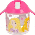 Pahar pentru sorbire Princess 250ml transparent, Disney