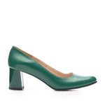 Pantofi damă eleganți din piele naturală - 824 Verde Box, Luvabe