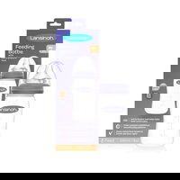 Pachet biberon cu tetina flux mediu NaturalWave®, +3 luni, 2 X 240 ml, Lansinoh