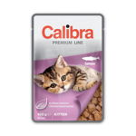 Calibra Cat Pouch Premium Kitten Salmon, 100g, Calibra
