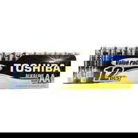 Set 12 baterii alcaline, Toshiba, BP-12, AA, Fara mercur