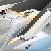 Baterie Chiuveta Baie, Tip Cascada, Alb-Auriu, 19 CM - Default Title, Smart Gadgets C&A