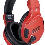 Casti Over the Ear Nacon Bigben Gaming cu microfon Ps4 V3, Rosu, Nacon