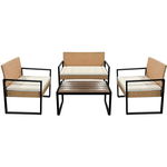 Set mobilier de gradina Teesa AMI TSA9010, 4 piese (Maro), Teesa