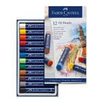 Creioane ulei 12 culori Faber-Castell