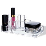 Suport transparent pentru cosmetice, 17,3x9,4x6,6 cm, Happymax