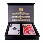 Set carti de joc poker, oficiale World Series of Poker - WSOP, de competitie, 100% plastic